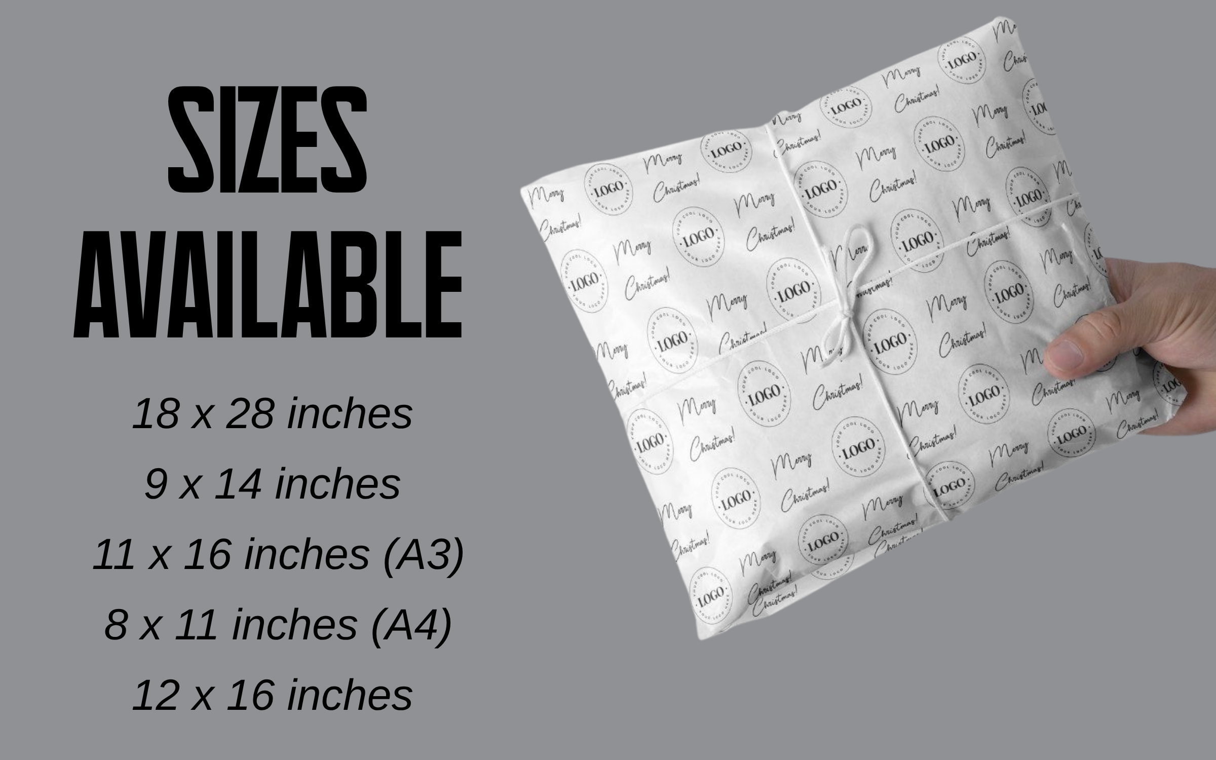 Custom printed butter paper tissue wrapping for clothing brands in multiple colours and sizes — Pro Packaging
